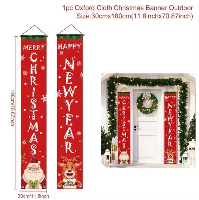 Christmas Hanging Door Banner