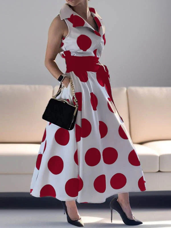 Prom Evening Polka Dot Dress