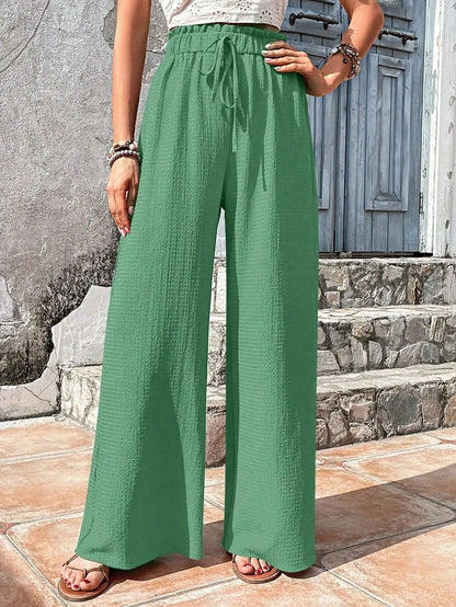 Women Elastic Waist Pants