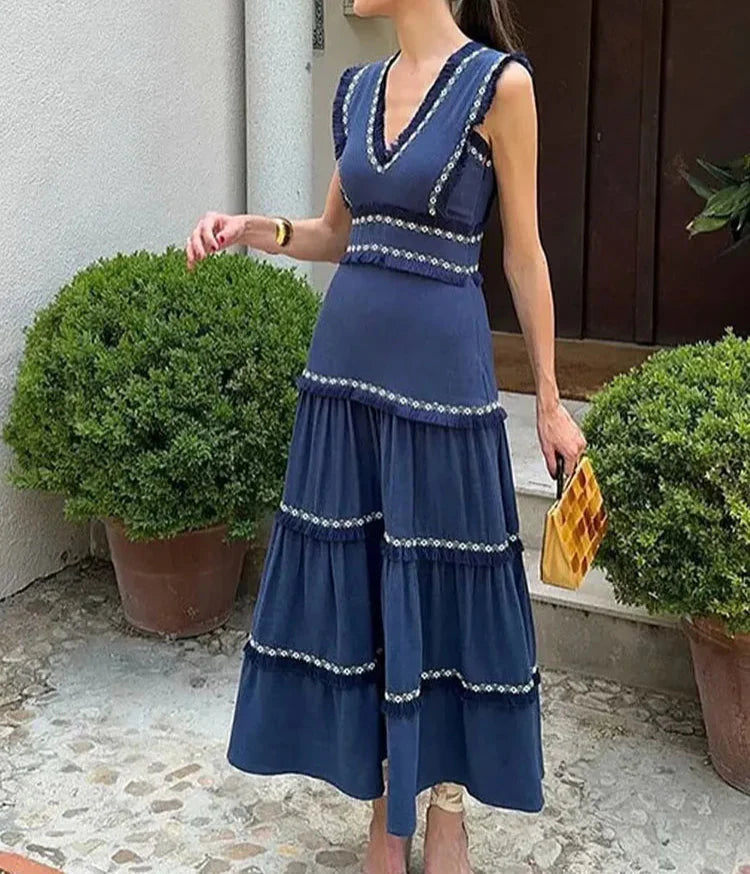 Sleeveless High Street Dress