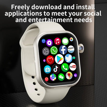 Luxury On-Wrist Smartphone | 1380mAh Battery | Fitness, Calls, Compass, SIM Support