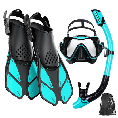 Adult Mask Fins Snorkel Set