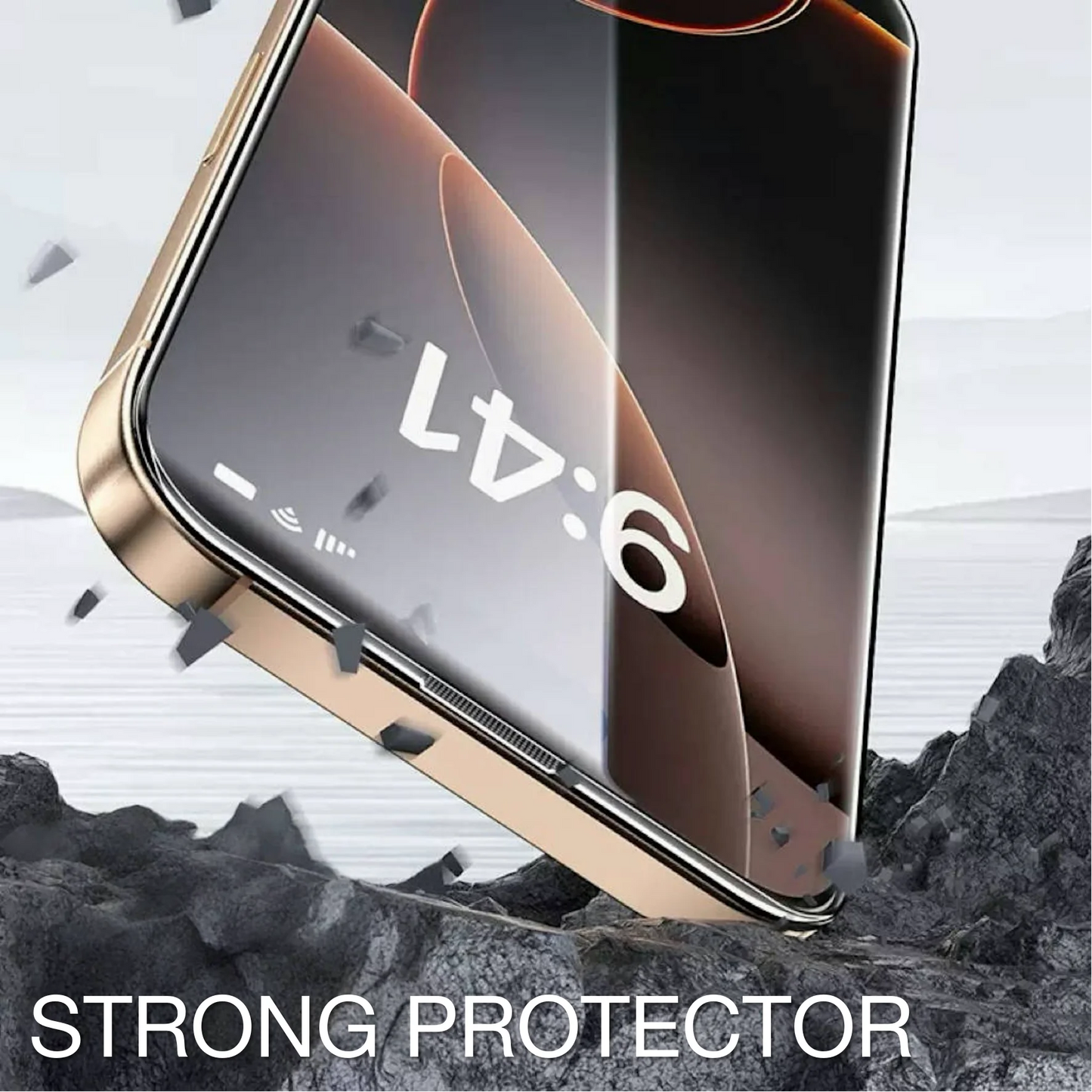 3-Pack Military-Grade Tempered Glass Screen Protectors for iPhone