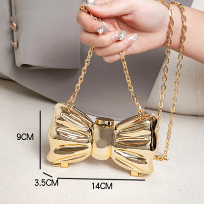 Golden Evening Round Clutch