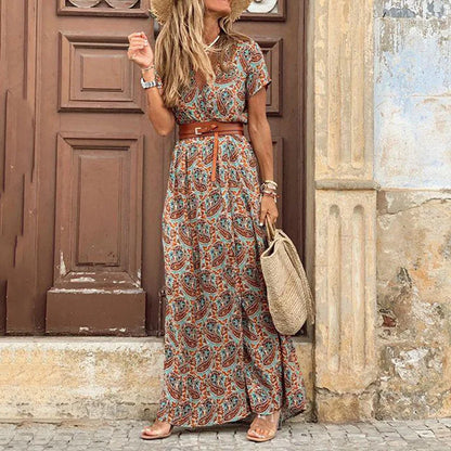 Bohemian Floral Summer Maxi Dress