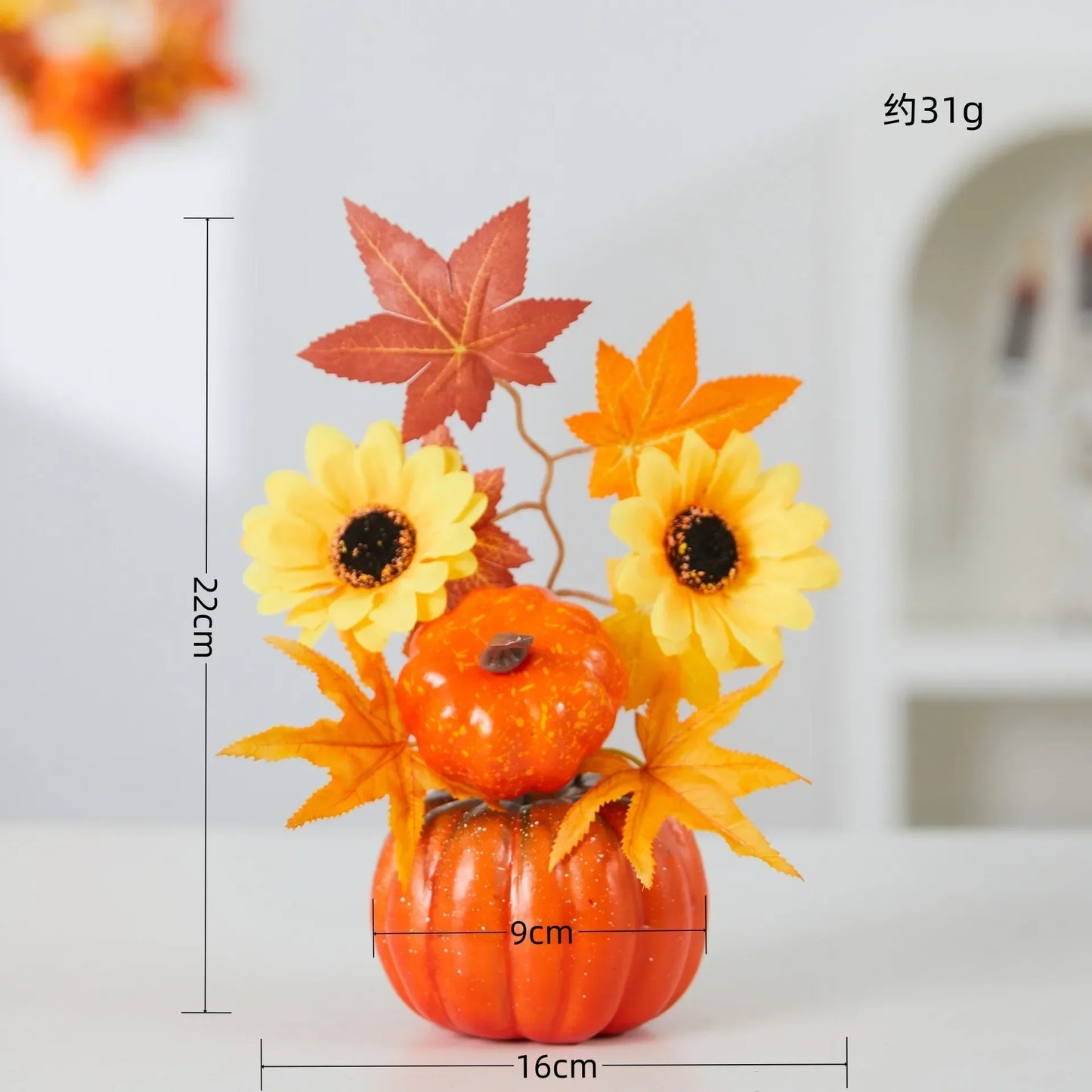 Autumn Theme Sunflower Maple Leaf Ornaments