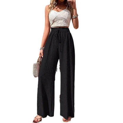 Women Elastic Waist Pants