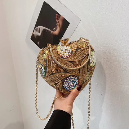 Heart Shape Party Clutch