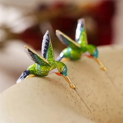 Chic Hummingbird Drop Earrings