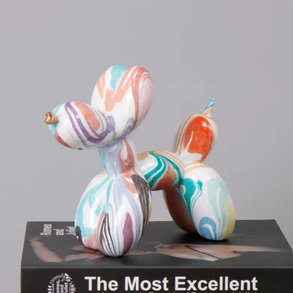 Exquisite Dog Figurine Sculpture