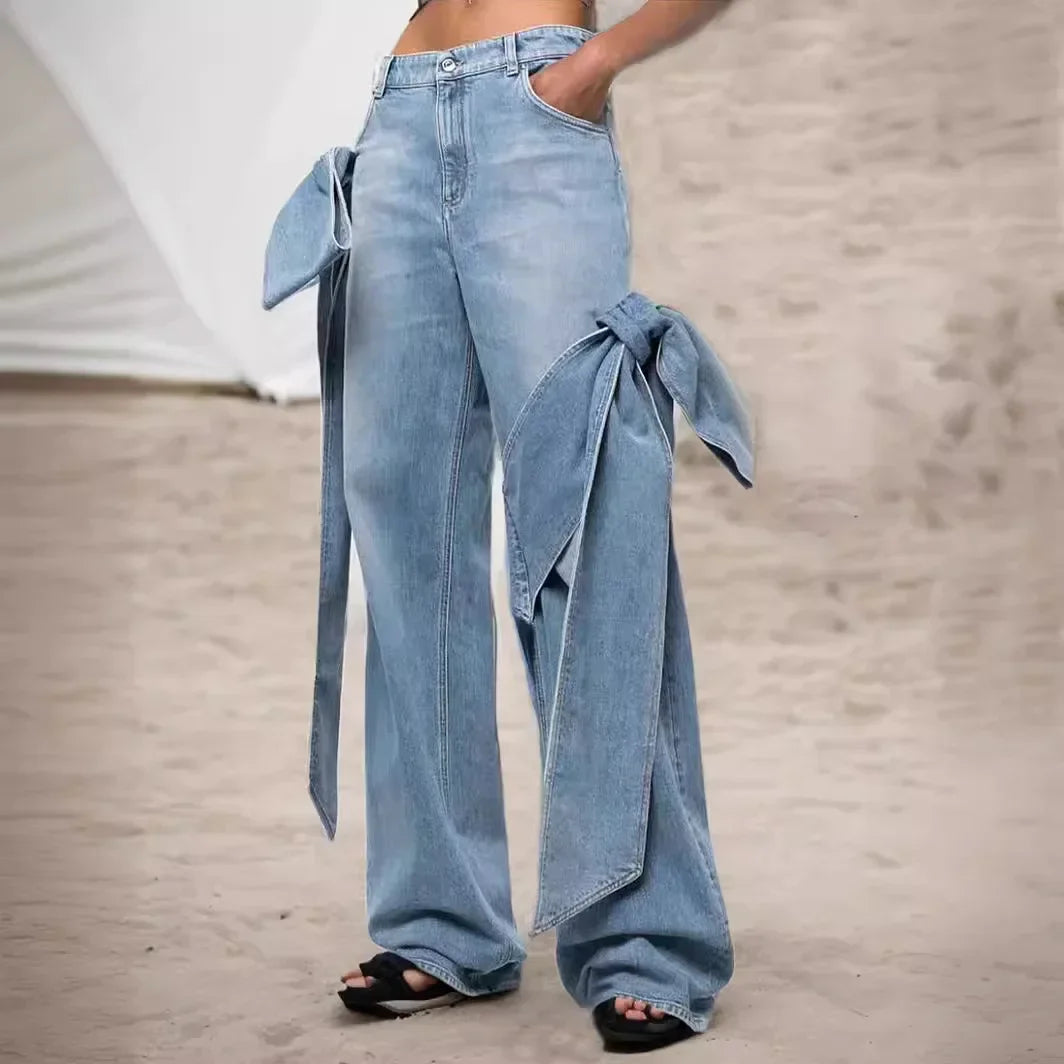 Women’s Bow Denim Pants