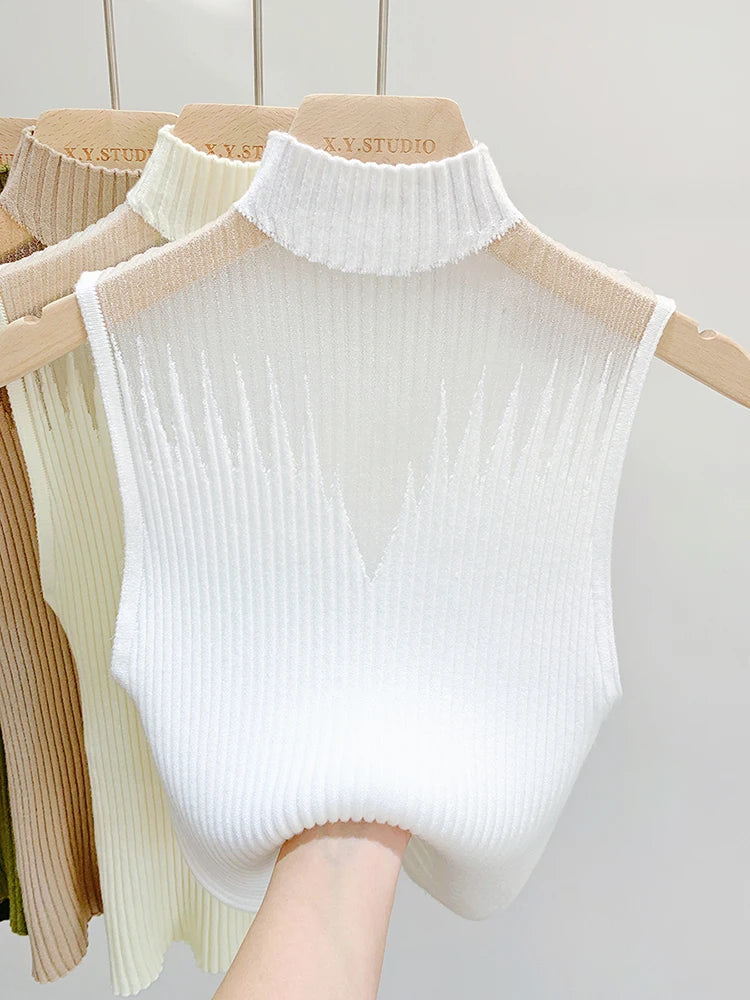 Knitted Streetwear Tank Top