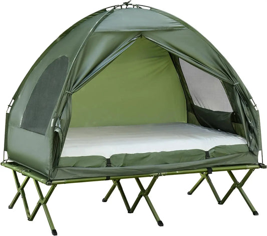 2 Person Foldable Camping Cot Tent