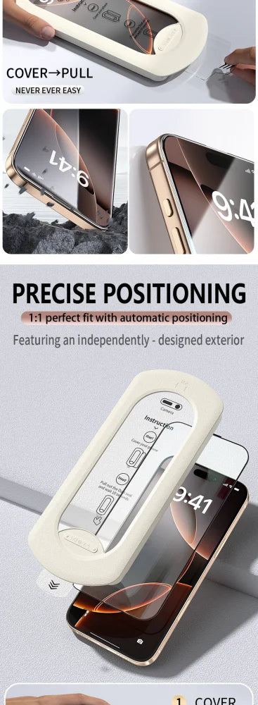 3-Pack Military-Grade Tempered Glass Screen Protectors for iPhone