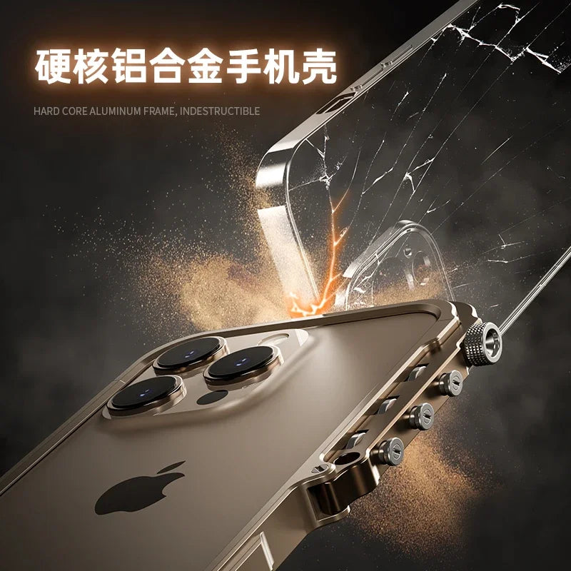 Luxury Aluminum Metal Bumper Frame for iPhone 15 & 16 Series