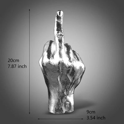 Resin Middle Finger Statue