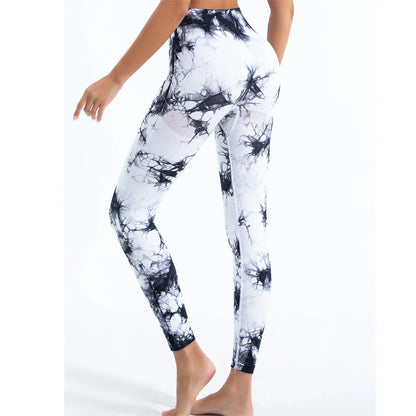 Tie-Dye Seamless High Waist Yoga Pants