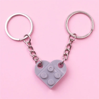 Couples Brick Keychain Set