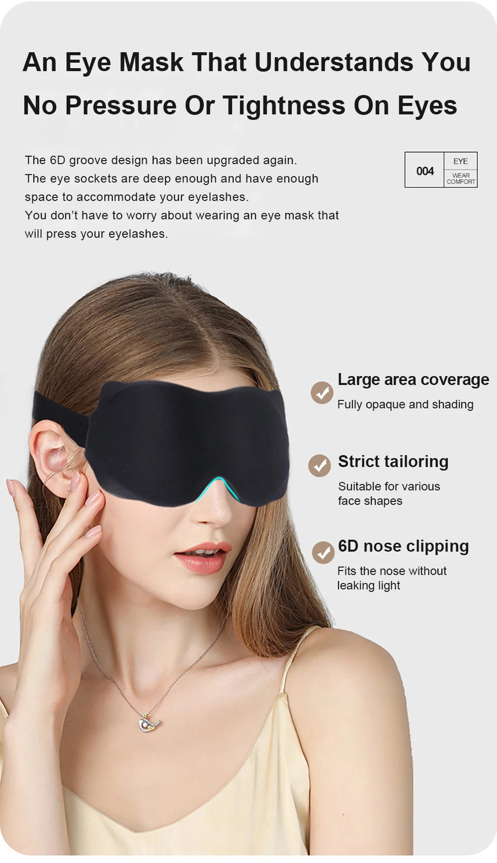 3D Sleep Mask for Eyes Travel Aid
