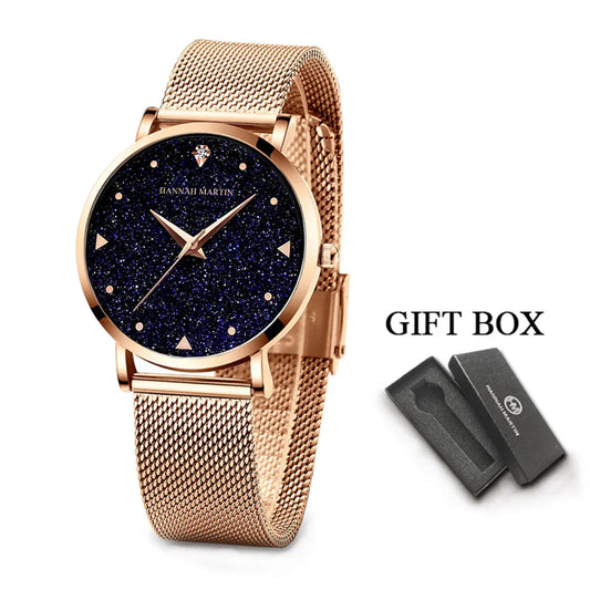 Rose Gold Rhinestone Women’s Watch