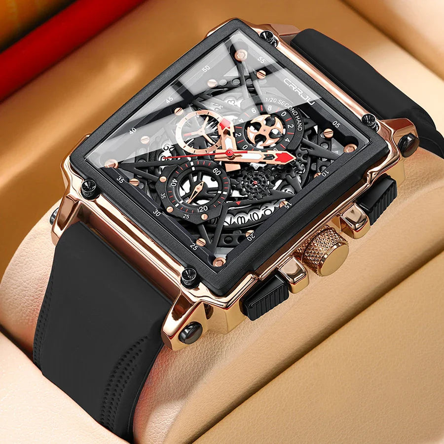 Men’s Square Chronograph Sports Watch