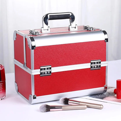 Aluminum Makeup Train Case