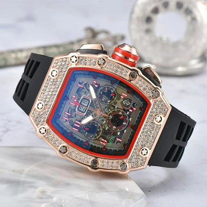 Multifunctional Barrel Quartz Watch