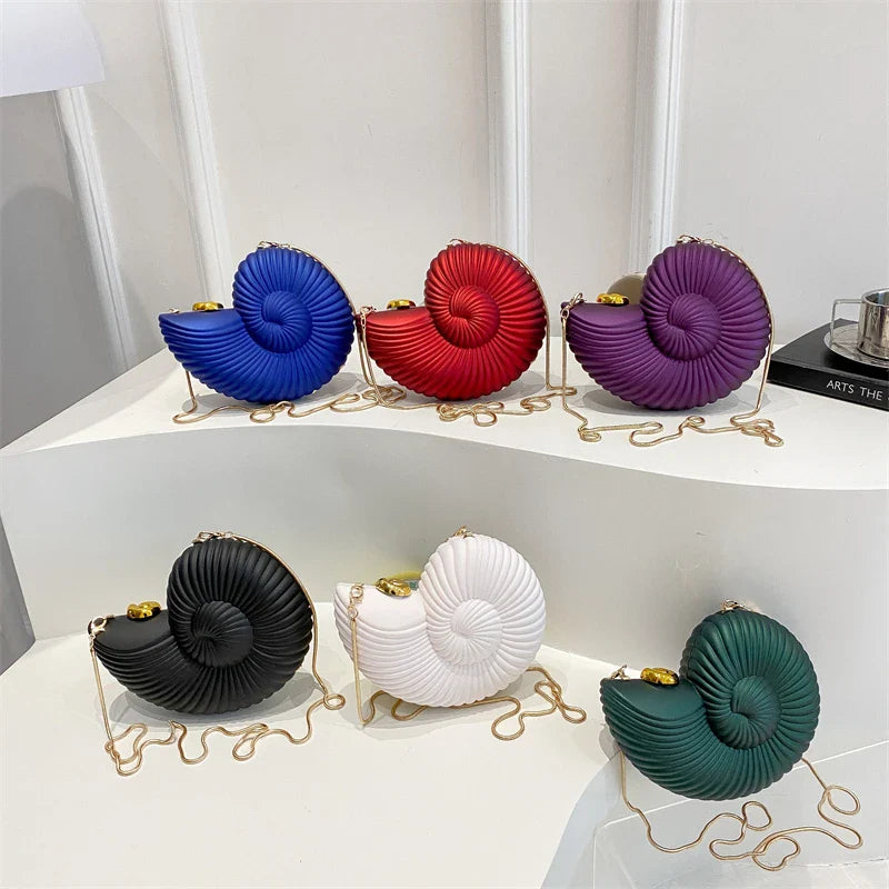 Gold Conch Crossbody Bag