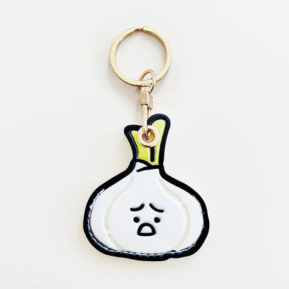 Fruit Shape Leather AirTag Keychain