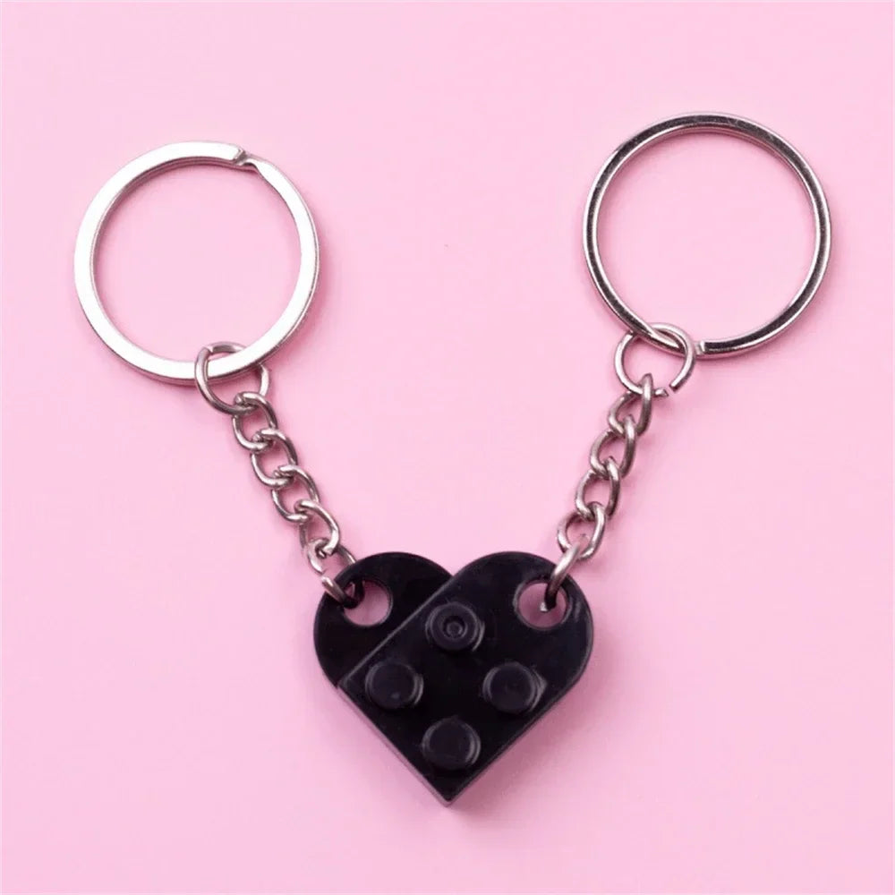 Couples Brick Keychain Set