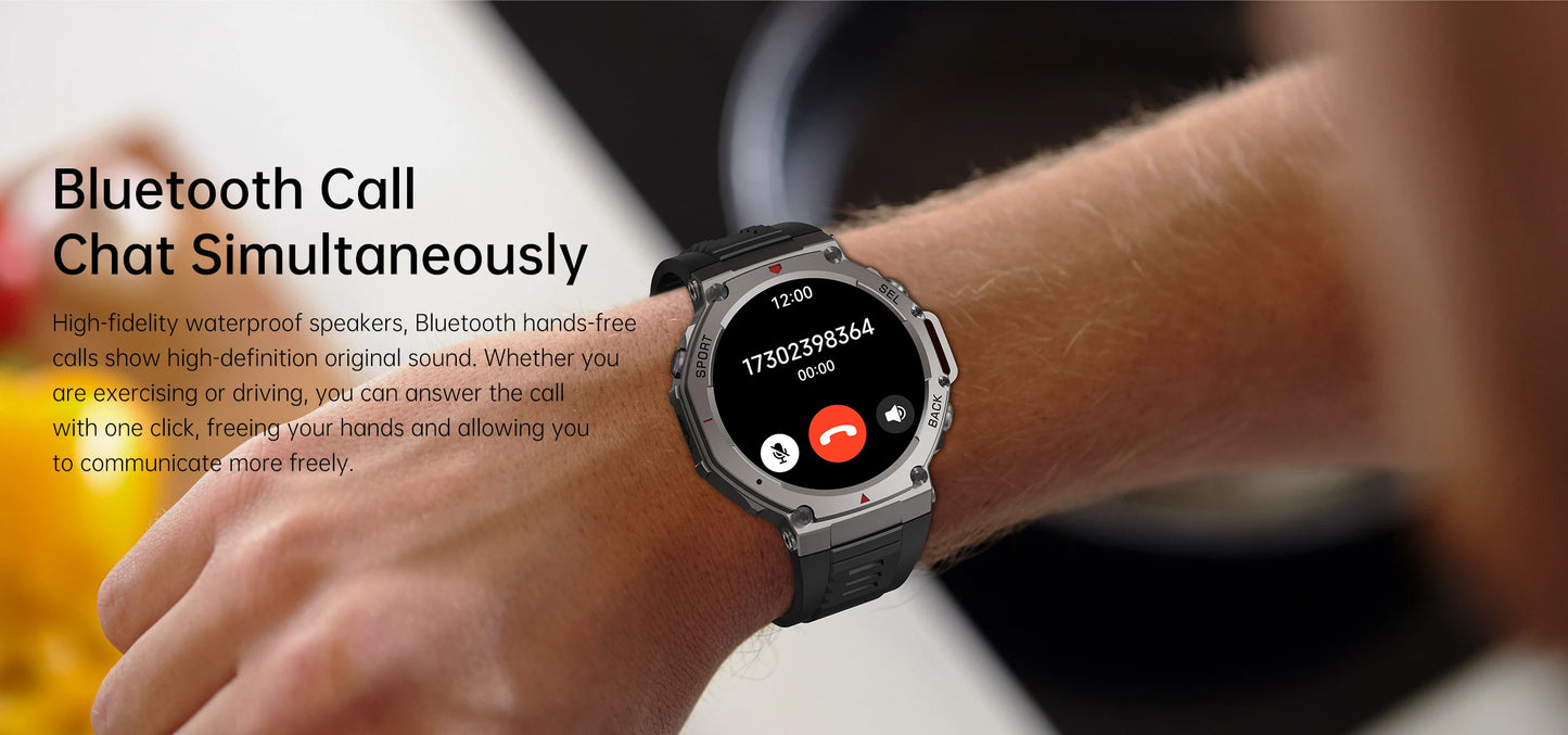 T-Rex 3 Military GPS Smartwatch – Rugged & Waterproof