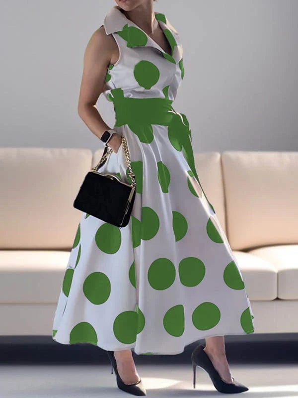 Prom Evening Polka Dot Dress