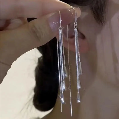 Rhinestone Tulip Hoop Earrings