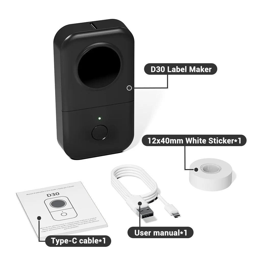 D30 🏷️ Portable Label Printer