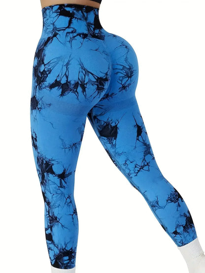 Tie-Dye Seamless High Waist Yoga Pants