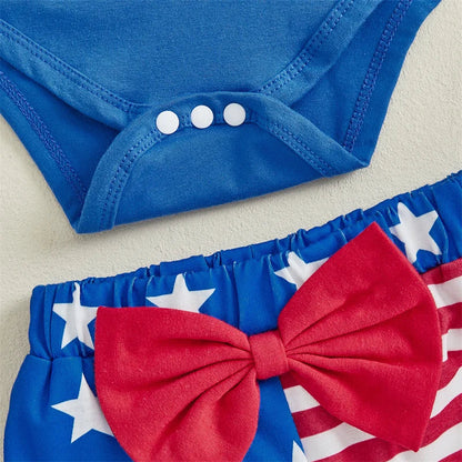 Baby Girl 4th of July Romper