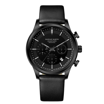 Sporty Quartz Leather Watch