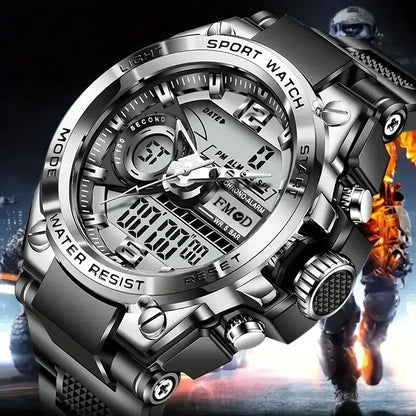 Digital Military Steel Watch