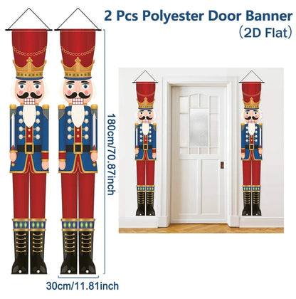 Christmas Nutcracker Door Banner