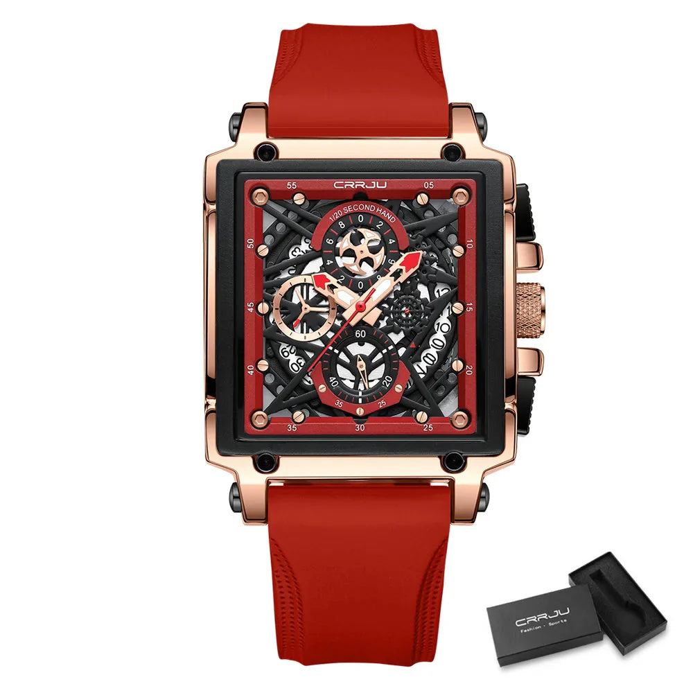 Rectangular Quartz Wristwatch