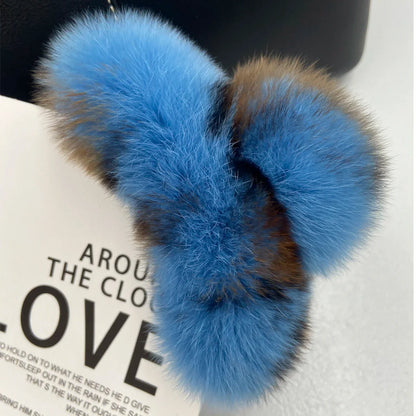 Elegant Winter Fuzzy Hair Claw