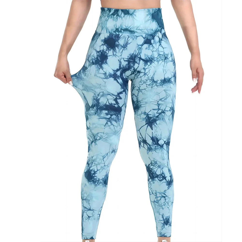 Tie-Dye Seamless High Waist Yoga Pants