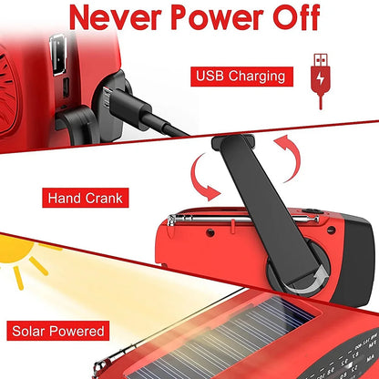 Hand Crank Emergency Radio with Power Bank