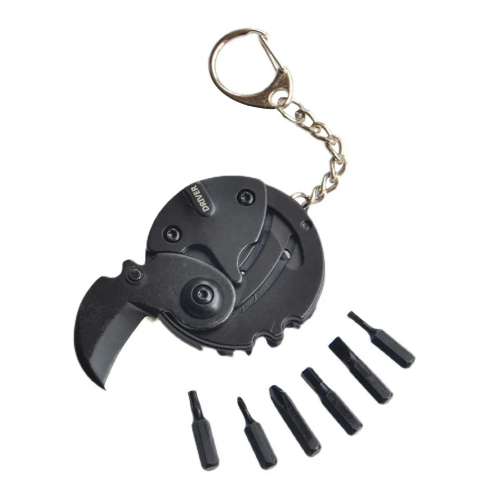 Multifunctional Keychain Screwdriver Tool