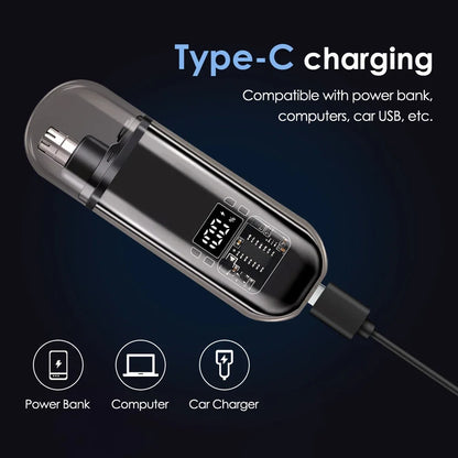 Rechargeable Electric Nose Hair Trimmer for Men & Women
