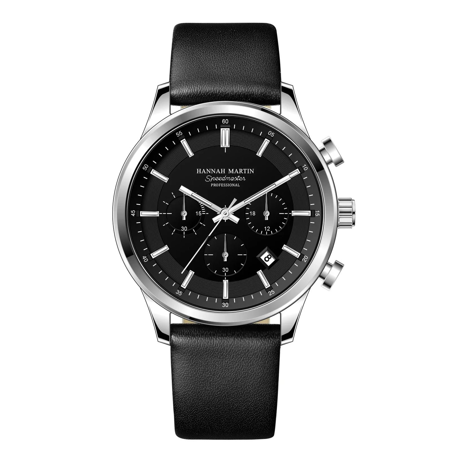 Sporty Quartz Leather Watch