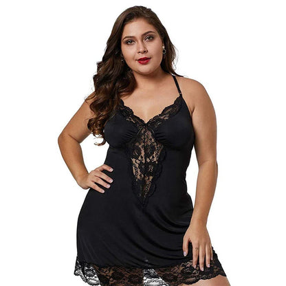 Plus Size Spaghetti Strap Nightgown