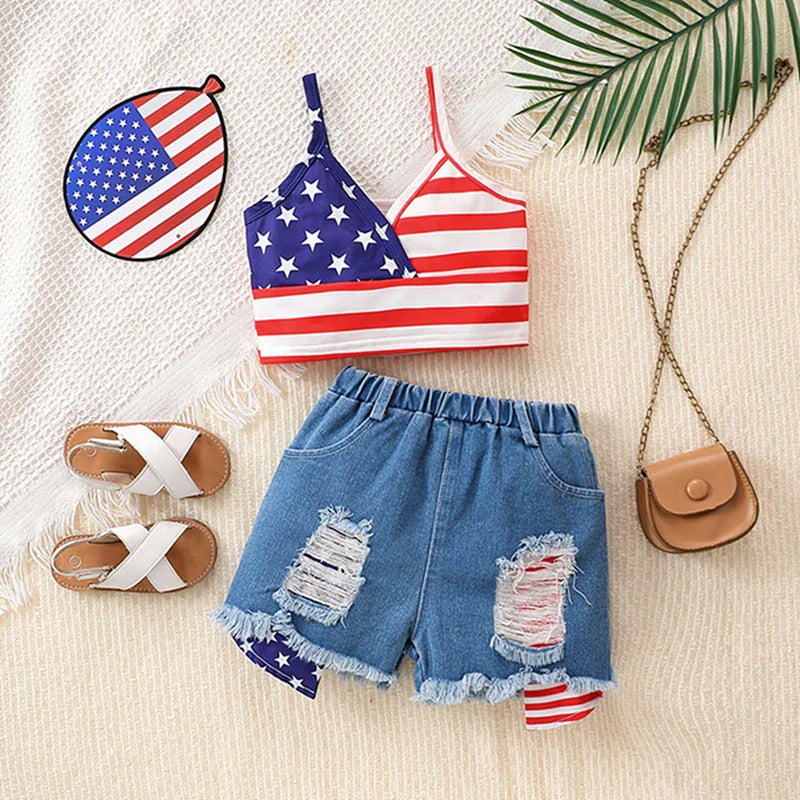 American Flag Tank Set