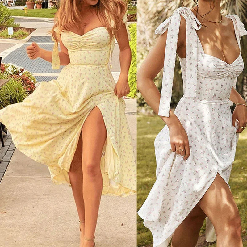 Floral Tight Camisole Dress