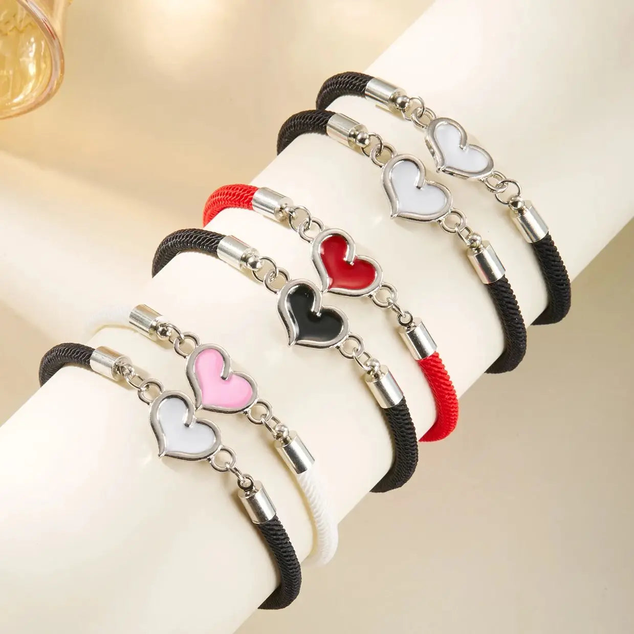 Luminous Heart Couple Bracelet